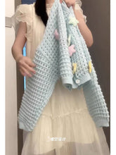 Load image into Gallery viewer, Gentle wind slimming off-shoulder ice silk v-neck sweater jacket
