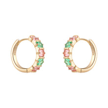 Load image into Gallery viewer, Fashion Cubic Zircon Hoop Earrings
