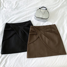 Load image into Gallery viewer, Pleated casual high-waisted hip-covering A-line skirt
