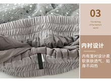 Load image into Gallery viewer, Sequined high-waist slimming loose a-line casual shorts
