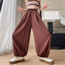 Load image into Gallery viewer, Ice silk lazy casual sunscreen leggings cotton and linen bloomers
