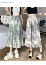 Load image into Gallery viewer, Tie-dye ink printing skirt elastic waist high waist a-line skirt umbrella skirt
