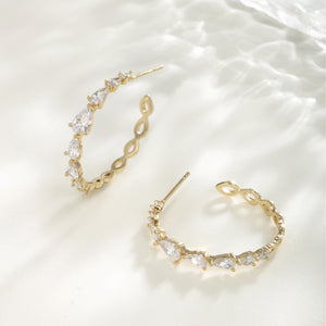 Cold Style Simple Korean Style C-shaped Earrings
