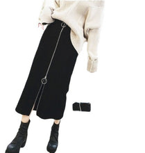 Load image into Gallery viewer, Slim high waist slim fit mid-length skirt
