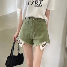 Load image into Gallery viewer, Cool Girls Embroidered Denim Shorts
