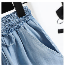 Load image into Gallery viewer, Slimming ice silk straight loose thin high waist shorts
