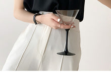 Load image into Gallery viewer, High Quality French Chiffon Shirt Halter Neck Off Shoulder Top
