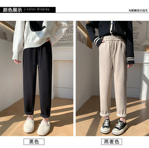 Cashmere granny wool cigarette pants