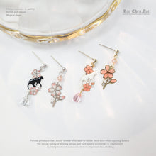 Load image into Gallery viewer, S925 Cherry Blossom Ear Clip Earrings

