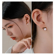 Load image into Gallery viewer, Pearl Gold-Plated Classic Necklace &amp; Earrings Set
