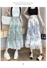 Load image into Gallery viewer, Tie-dye ink printing skirt elastic waist high waist a-line skirt umbrella skirt
