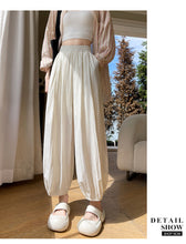 Load image into Gallery viewer, Ice silk lazy casual sunscreen leggings cotton and linen bloomers
