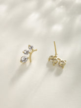 Load image into Gallery viewer, Gold Plated Light Weight Brass Stud Earring
