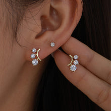 Load image into Gallery viewer, Gold Plated Light Weight Brass Stud Earring
