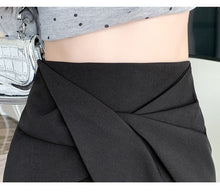 Load image into Gallery viewer, Pleated casual high-waisted hip-covering A-line skirt
