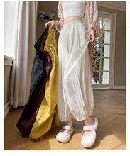 Load image into Gallery viewer, Ice silk lazy casual sunscreen leggings cotton and linen bloomers
