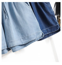 Load image into Gallery viewer, Slimming ice silk straight loose thin high waist shorts
