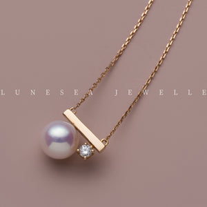 Pearl Gold-Plated Classic Necklace & Earrings Set