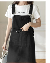 Load image into Gallery viewer, versatile denim suspender skirt
