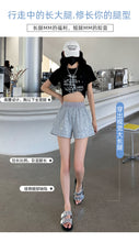 Load image into Gallery viewer, Sequined high-waist slimming loose a-line casual shorts

