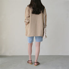 Load image into Gallery viewer, Thin casual versatile cotton and linen suit jacket
