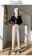 Load image into Gallery viewer, Cashmere granny wool cigarette pants

