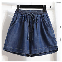 Load image into Gallery viewer, Slimming ice silk straight loose thin high waist shorts

