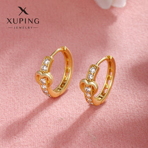 Gold-Plated Niche Love Earrings
