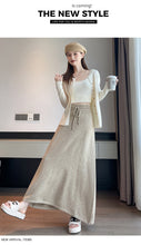 Load image into Gallery viewer, Drawstring tie slimming soft waxy knitted skirt
