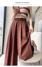 Load image into Gallery viewer, Ice silk lazy casual sunscreen leggings cotton and linen bloomers
