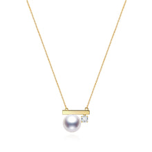 Load image into Gallery viewer, Pearl Gold-Plated Classic Necklace &amp; Earrings Set
