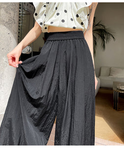 Ice silk lazy casual sunscreen leggings cotton and linen bloomers
