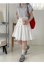 Load image into Gallery viewer, Striped short-sleeved petite design niche small flying sleeve shirt
