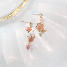 Load image into Gallery viewer, S925 Cherry Blossom Ear Clip Earrings
