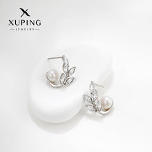 Load image into Gallery viewer, Inlaid Zirconium Retro Pearl Earrings
