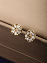 Load image into Gallery viewer, 14K Gold Plated Compact Earrings
