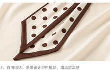Load image into Gallery viewer, Spring and Autumn Slim Bow Lace Commuting Long Sleeve Shirt
