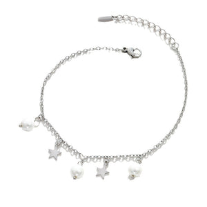 Simple Pearl Splicing Star Bracelet