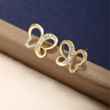 Load image into Gallery viewer, 14K Gold Plated Compact Earrings
