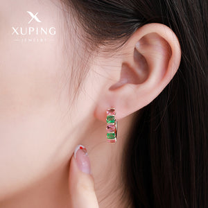 Fashion Cubic Zircon Hoop Earrings