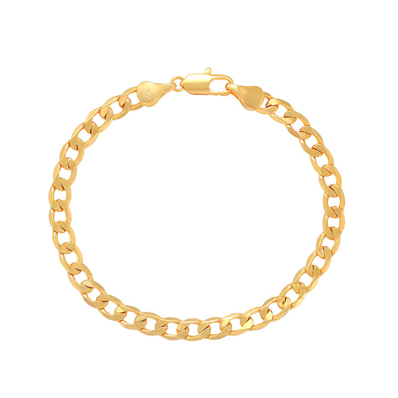 24K Gold Plated Unisex Hip-Hop Bracelet