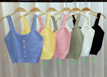 Load image into Gallery viewer, Knitted suspender love button cute inner and outer vest
