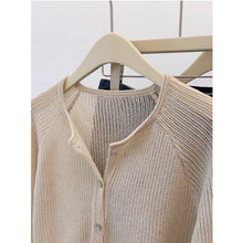 Load image into Gallery viewer, Hollow knitted micro-transparent simple ice silk sun protection jacket
