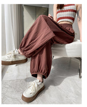 Load image into Gallery viewer, Ice silk lazy casual sunscreen leggings cotton and linen bloomers
