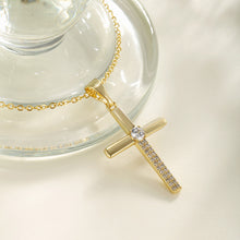 Load image into Gallery viewer, Cross-Border Simple Cross Pendant Necklace
