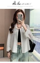 Load image into Gallery viewer, Petite Niche Vintage Versatile Loose Sun Shirt
