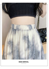 Load image into Gallery viewer, Tie-dye ink printing skirt elastic waist high waist a-line skirt umbrella skirt
