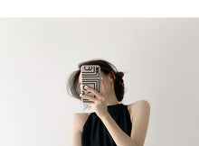 Load image into Gallery viewer, High Quality French Chiffon Shirt Halter Neck Off Shoulder Top
