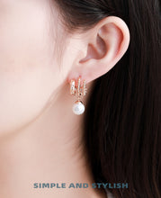 Load image into Gallery viewer, Gold Plated Pearl Earrings
