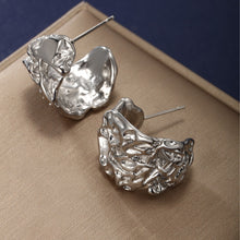 Load image into Gallery viewer, Pleated Retro Exaggerated Earrings
